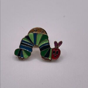 Colorful Caterpillar Kids Pin